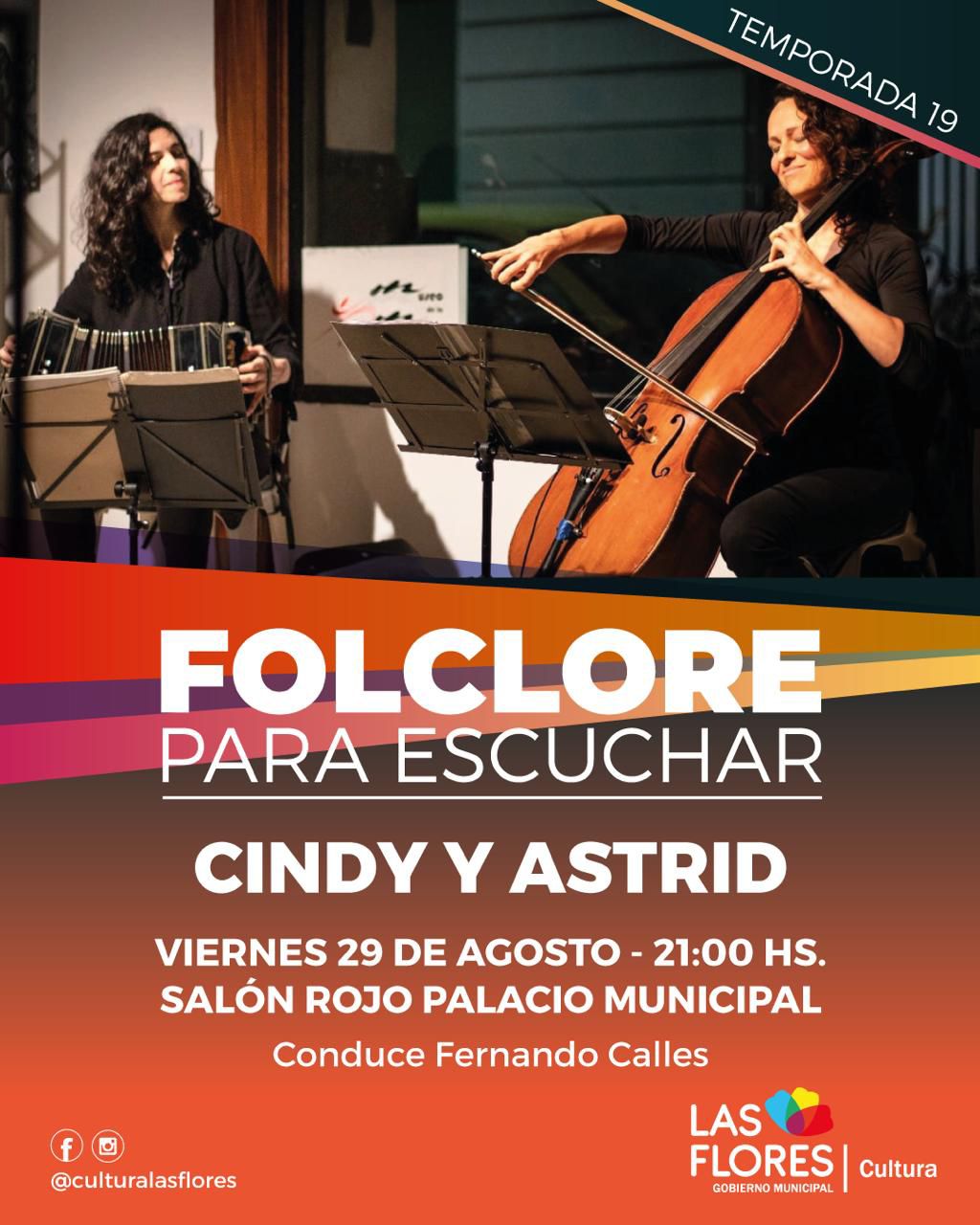 ESPECTÁCULO DE GRAN NIVEL CON CINDY Y ASTRID EN FOLCLORE PARA ESCUCHAR