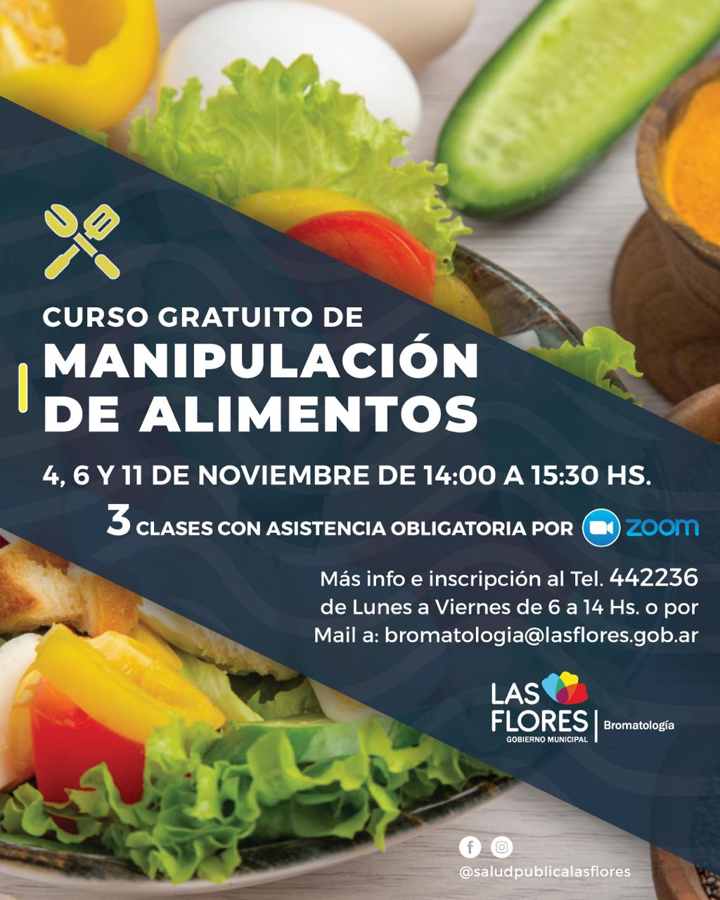 CURSO DE MANIPULACIÓN DE ALIMENTOS