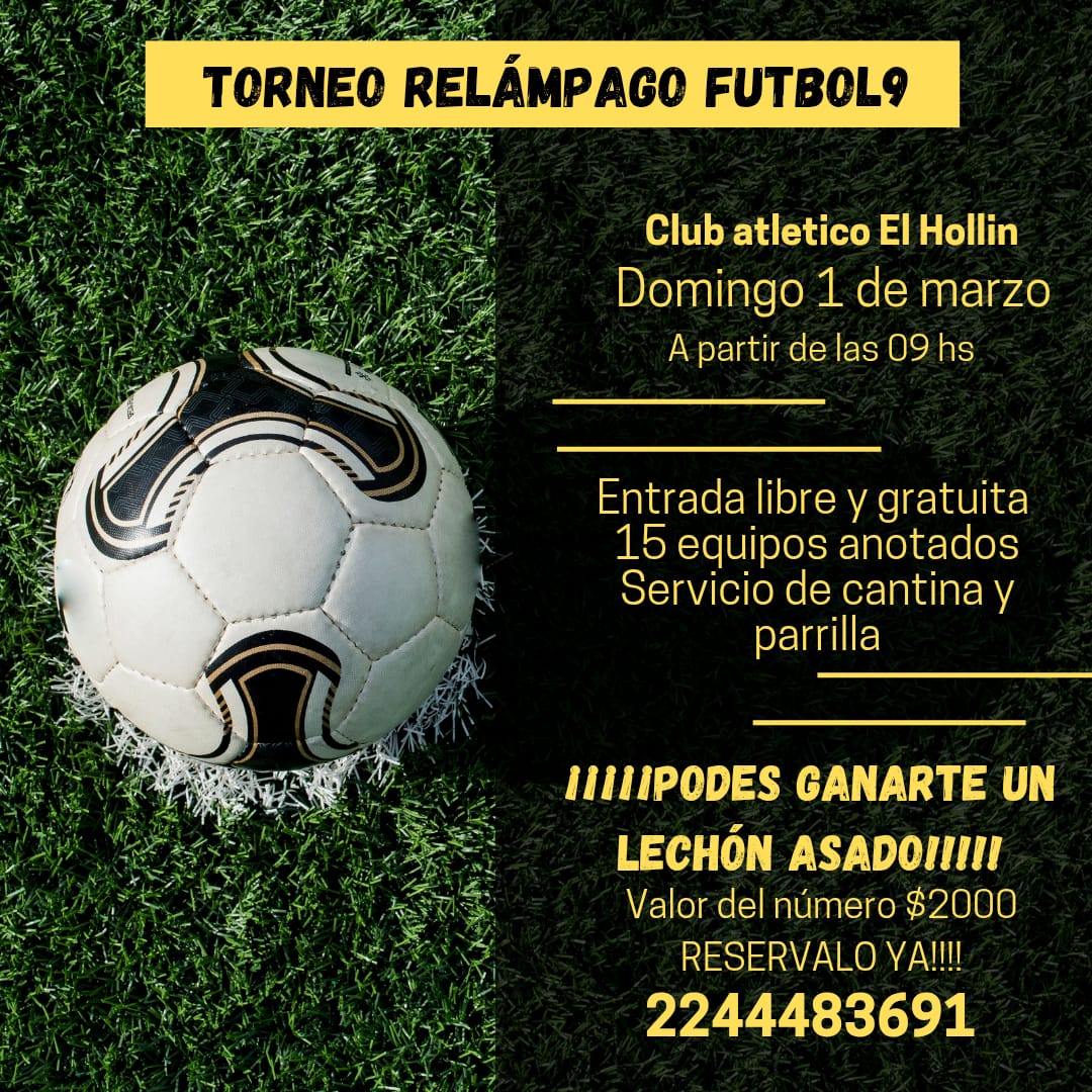 Torneo Relampago De Futbol En El Predio El Hollin Este Domingo 1 De Marzo