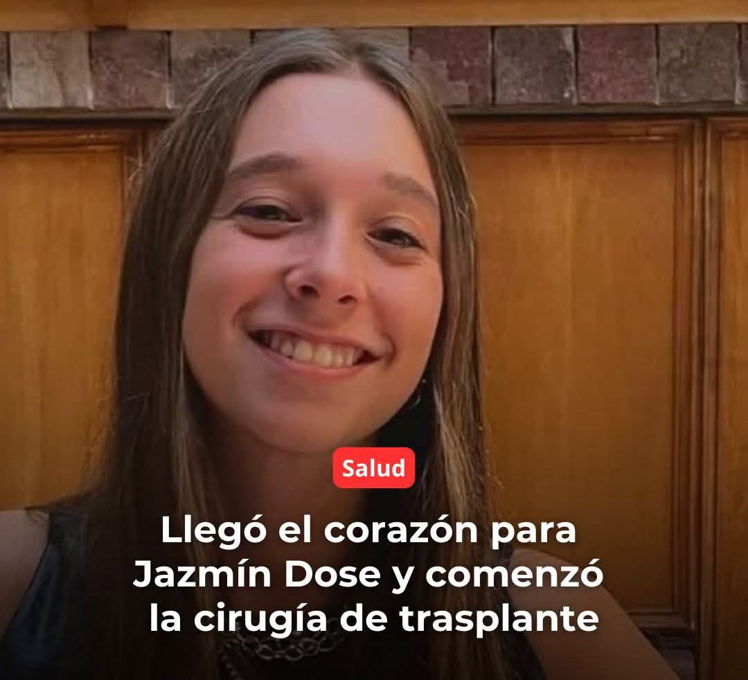 «Llego el corazon para jazmin dose y comenzo la cirujia de trasplante»